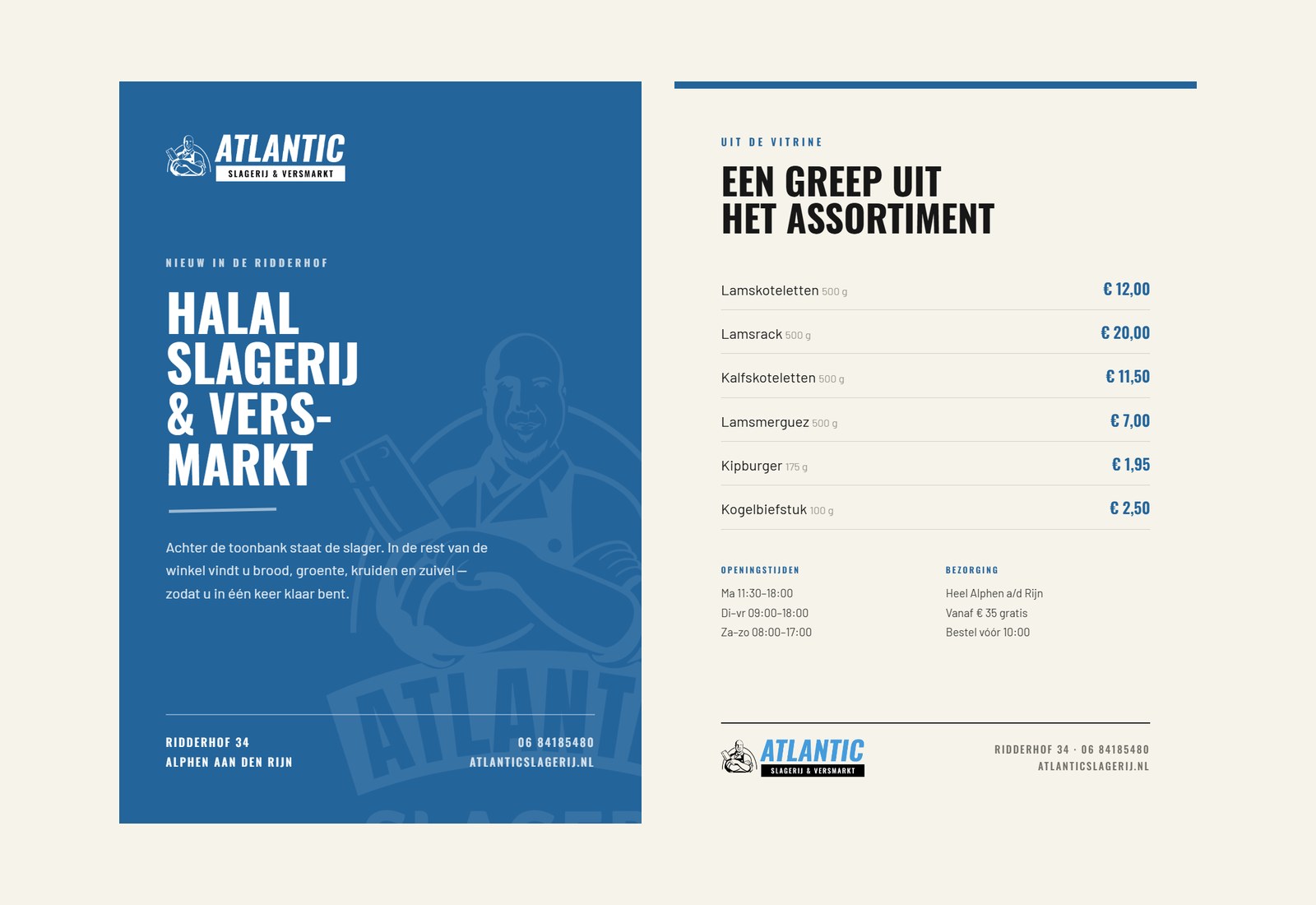 Flyer A5, voor- en achterzijde