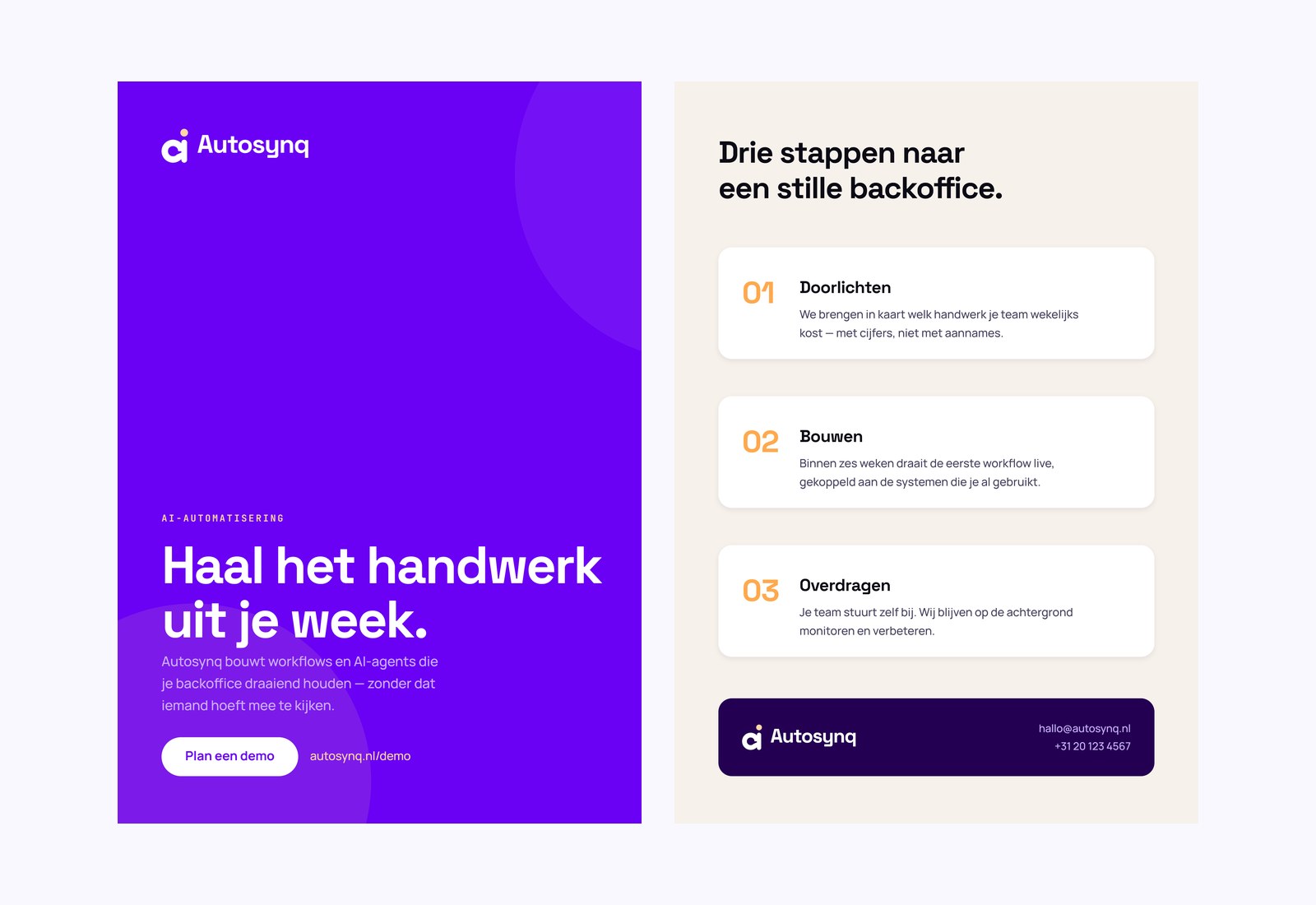 Flyer A5, voor- en achterzijde